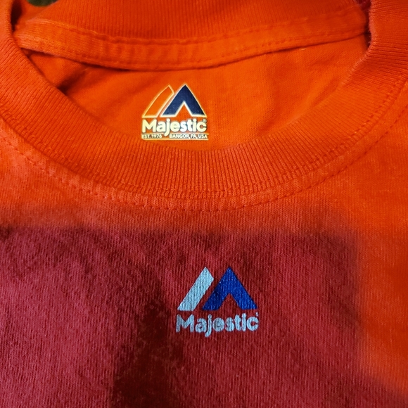 PHILADELPHIA PHILLIES MAJESTIC T SHIRT MEN'S M RED 100% COTTON FRANCO #7 - Picture 5 of 10